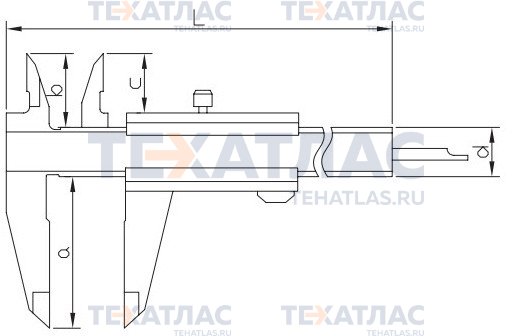 ASIMETO 341-06-0 Штангенциркуль нониусный 0,05 мм, 0-150 мм ASIMETO 341-06-0 Штангенциркуль нониусный 0,05 мм, 0-150 мм