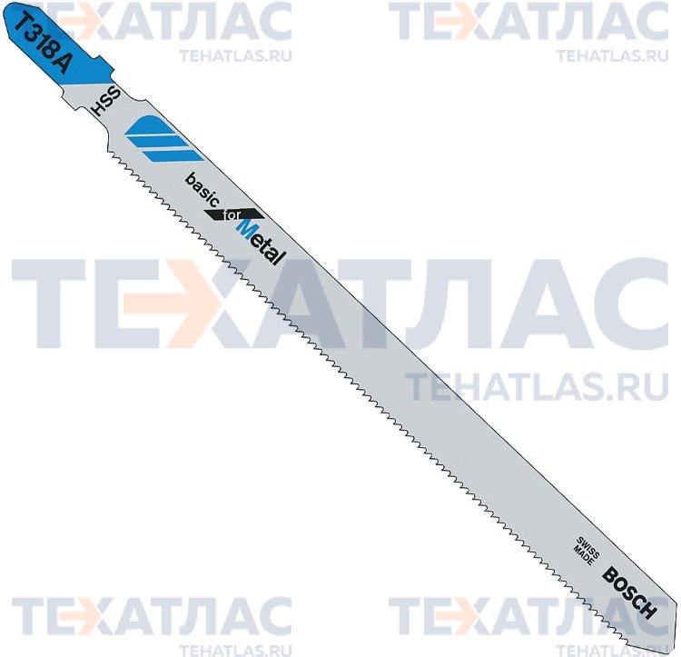 BOSCH 2608631319 Полотно пильное BOSCH Basic for Metal T318A 132 мм, шаг 1.2 мм, HSS (5 шт)