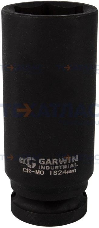 GARWIN 620272-24 Головка торцевая ударная глубокая 1/2", 6 гр., 24 мм