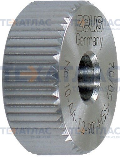 ZEUS 291505-1,2 Ролик прецизионный для накатки прямых рифлений, форма AA, 20х8х6 мм, шаг 1,2 мм