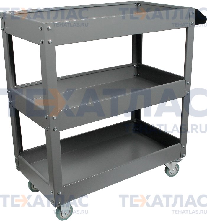 GARWIN 001060-7011 Тележка с тремя открытыми полками, серая