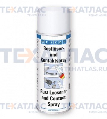 WEICON wcn11150400 Удалитель ржавчины & контактный спрей. Rust Loosener & Contact Spray (400мл)