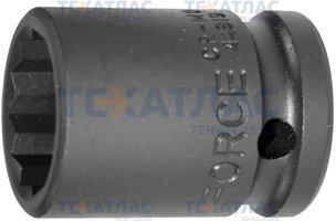 Force 44810 "1/2" ударная головка 12 гр. 10 мм