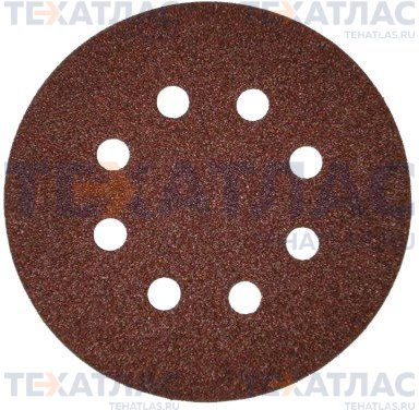 NORTON 63642537389 Диск шлифовальный Norton H231 125 мм, Р180, 8 отверстий