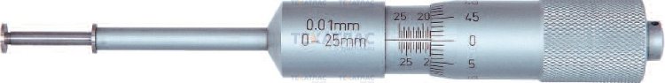 ASIMETO 163-01-0 Микрометр для измерения внутренних канавок 0,01 мм, 6,5 мм, 0-25 мм