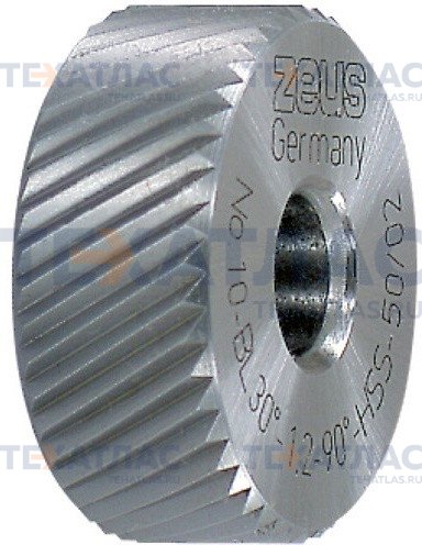 ZEUS 291507-1,2 Ролик прецизионный для накатки левых рифлений, форма BL (30°), 20х8х6 мм, шаг 1,2 мм