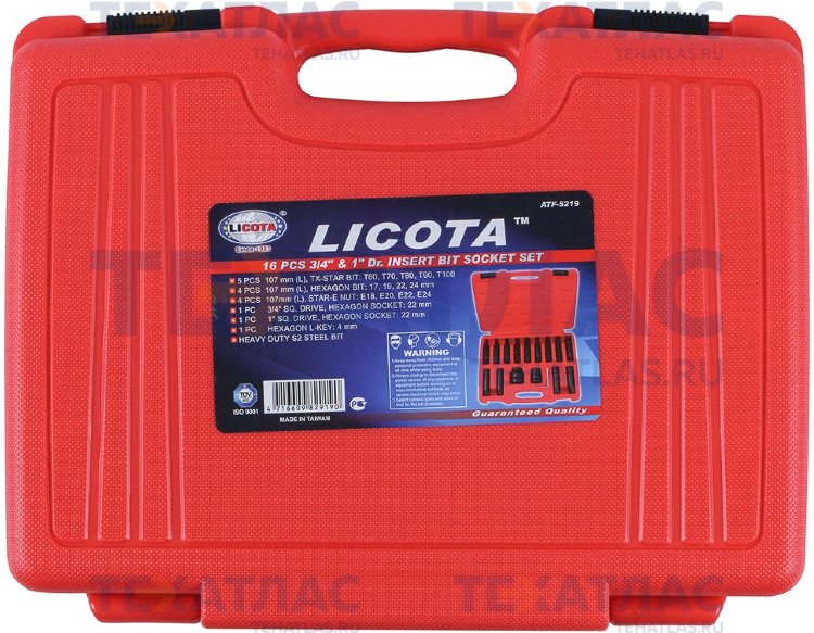 Licota ATF-5219 Набор бит для грузового транспорта с переходниками 3/4" и 1" 16 пр. Licota ATF-5219 Набор бит для грузового транспорта с переходниками 3/4" и 1" 16 пр.