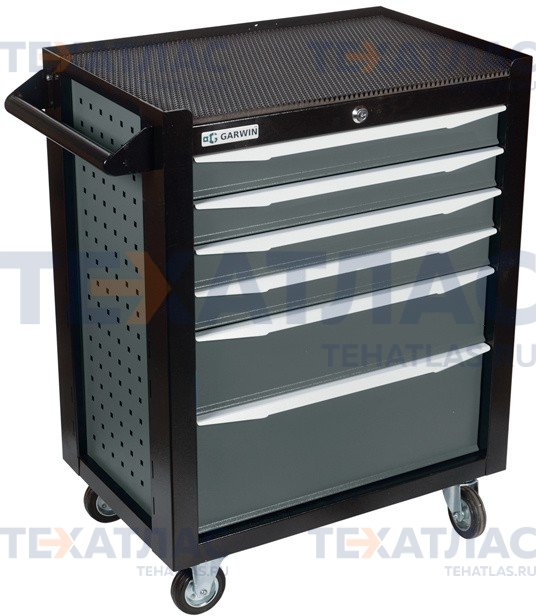GARWIN 001016-7011 Тележка инструментальная серии Standart 6 полочная серая GARWIN 001016-7011 Тележка инструментальная серии Standart 6 полочная серая
