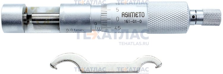 ASIMETO 161-01-0 Микрометр для измерения толщины проволки 0,01 мм, 0-10 мм