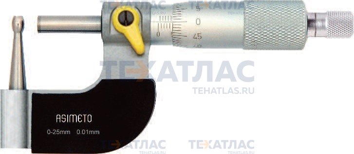 ASIMETO 114-22-0 Микрометр трубный 0,01 мм, 25-50 мм, тип C
