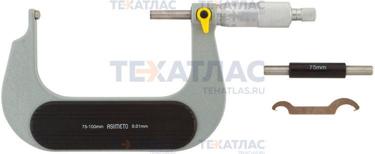 ASIMETO 143-04-0 Микрометр трубный 0,01 мм, 75-100 мм, тип J