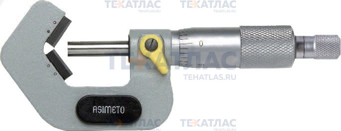 ASIMETO 151-01-0 Микрометр с призматической пяткой 60° 0,01 мм, 1-15 мм