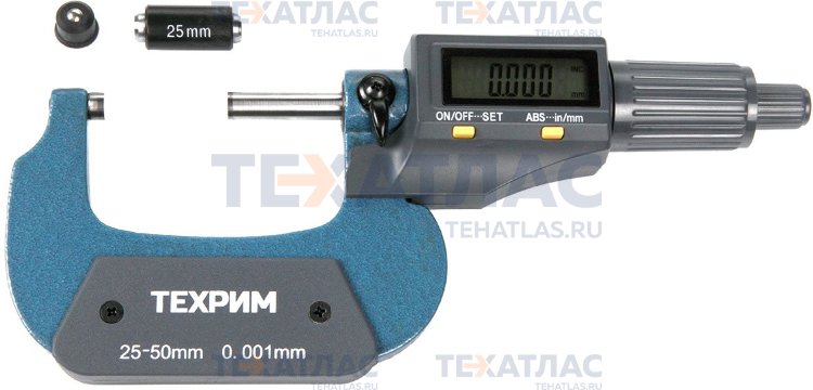 ТЕХРИМ T050012 Микрометр МКЦ-50, 50 мм - 0,001, ГОСТ 6507-90