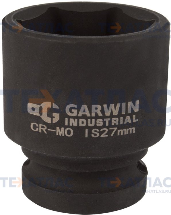 GARWIN 620260-27 Головка торцевая ударная 1/2", 6 гр., 27 мм