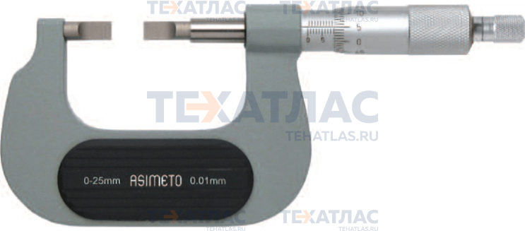 ASIMETO 112-04-0 Микрометр с ножевыми измерительными поверхностями 0,01 мм, 75-100 мм, тип А ASIMETO 112-04-0 Микрометр с ножевыми измерительными поверхностями 0,01 мм, 75-100 мм, тип А