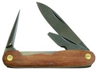 200016 Нож для резания кабеля, с деревянной рукояткой, 3-компонентный HAUPA