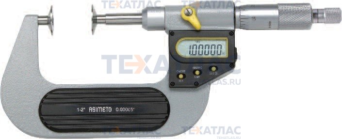 ASIMETO 145-02-0 Дисковый микрометр цифровой IP65 0,001 мм, 25-50 мм