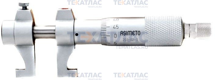 ASIMETO 203-01-0 Двухточечный микрометрический нутромер нониус 0,01 мм, 5-30 мм