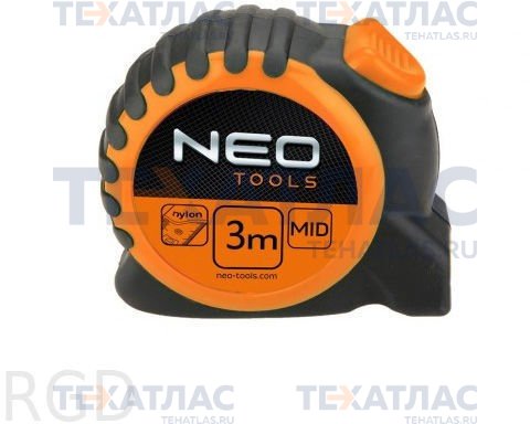 Рулетка Neo 67-163 3м/16мм с фиксатором selflock Рулетка Neo 67-163 3м/16мм с фиксатором selflock