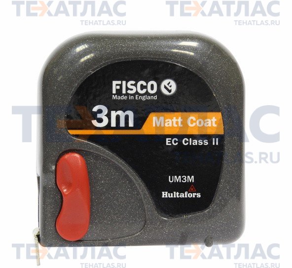 FISCO UM3M Рулетка cтальная крашенная 3 м.*16 мм, Госреестр