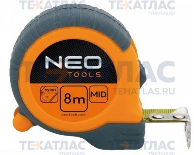 Рулетка Neo 67-165 5м/25мм с фиксатором selflock Рулетка Neo 67-165 5м/25мм с фиксатором selflock