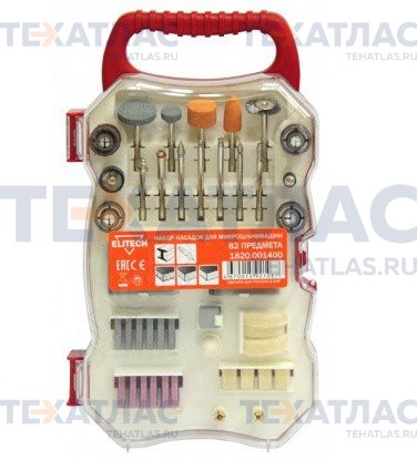 ELITECH 1820.001400 Набор из 82 предметов для прямой микрошлифмашины ELITECH 1820.001400 Набор из 82 предметов для прямой микрошлифмашины