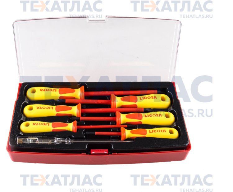Licota ASD-900K1 Набор отверток VDE 1000В 7пр Licota ASD-900K1 Набор отверток VDE 1000В 7пр