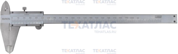 ASIMETO 343-08-4 Штангенциркуль нониусный 0,02 мм, 0-200 мм, со сборной рамкой ASIMETO 343-08-4 Штангенциркуль нониусный 0,02 мм, 0-200 мм, со сборной рамкой