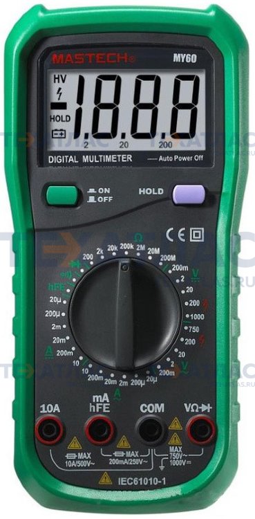 MASTECH MAS-MY-60 Цифровой мультиметр Mastech MASTECH MAS-MY-60 Цифровой мультиметр Mastech