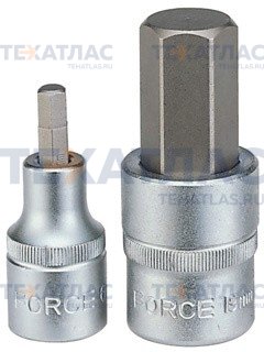 Force 34405506 1/2" головка бита 6-гранная 55mmL 6 мм