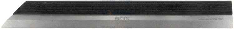 ASIMETO 639-77-0 Линейка лекальная с двусторонним скосом нер. сталь 400 мм DIN 874