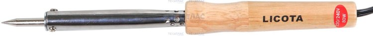 Licota AET-6006ED Паяльник с деревянной ручкой, 80 Вт, 220 В