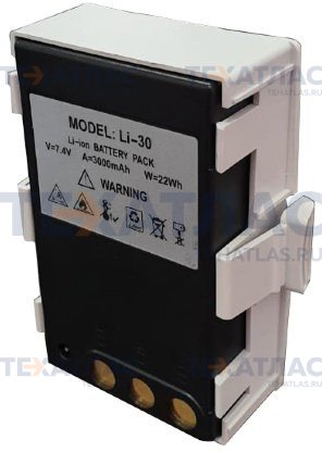 Аккумуляторная батарея SOUTH Li-30 V=7.4В A=3.0Ач W=22.2Втч
