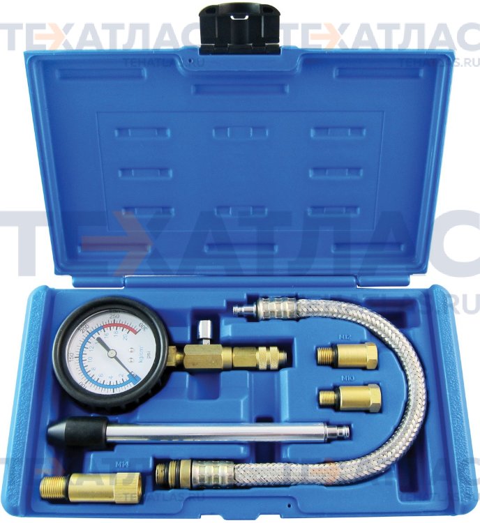 Licota ATP-2206 Компрессометр бензиновый c гибкой и жесткой насадкой, M10*1, M12*1, M14*1