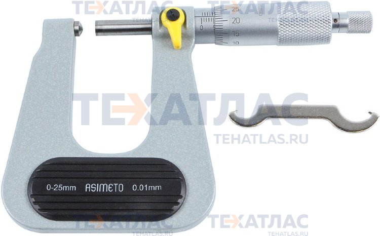 ASIMETO 150-32-6 Микрометр для измерения листового металла 0,01 мм, 25-50 мм, глубина 300 мм, тип B