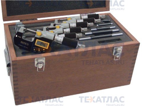 ASIMETO 105-66-8 Набор цифровых микрометров 105 серии, 0,001 мм 0-150 мм
