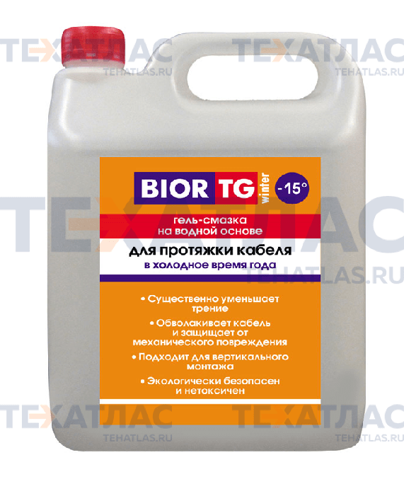 Смазка TG-Winter для протяжки тяжелого кабеля до -15°С, канистра 5кг Смазка TG-Winter для протяжки тяжелого кабеля до -15°С, канистра 5кг
