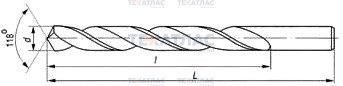 JSD Tools BT-892 Сверло спиральное по металлу 2,4 мм, ц/хв