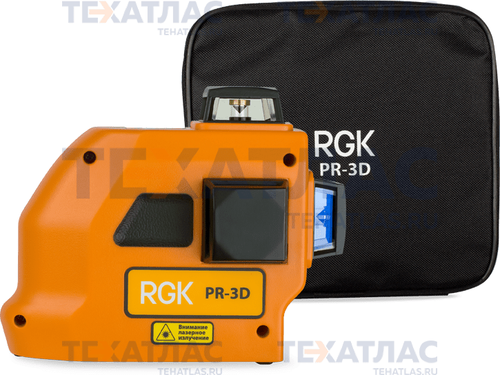 Лазерный уровень RGK PR-3D в кейсе Лазерный уровень RGK PR-3D в кейсе