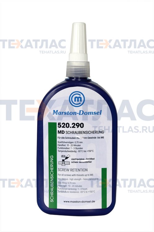 Marston Domsel MSS.520.F250 Резьбовой фиксатор высокой  прочности, капиллярный MD-SS 520.290 Бутылка 250г