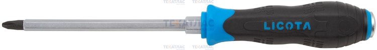 Licota ASD-350801 Отвертка усиленная цельнометаллическая (крест) PH1, 80 мм