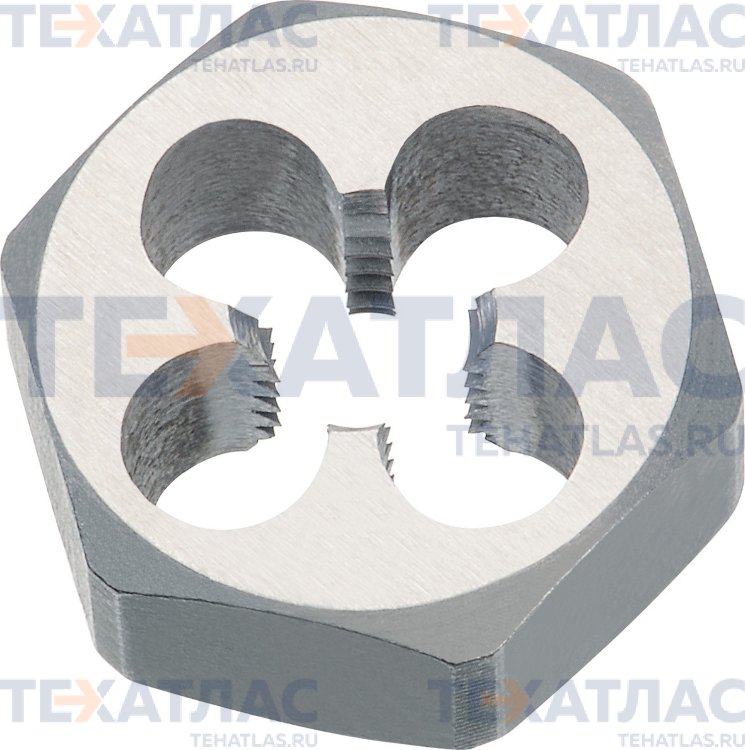 VOLKEL VO-27138 Плашка шестигранная M6, HSS, DIN 382, 6g, 19x7 мм