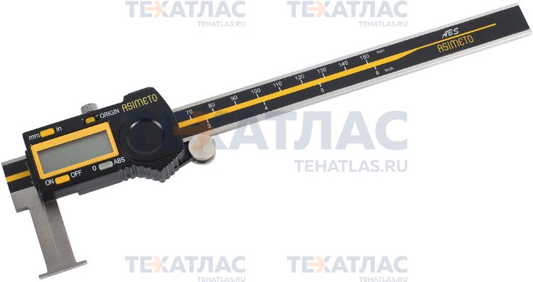 ASIMETO 309-06-4 Штангенциркуль цифровой для измерения внутренних канавок 0,01 мм, 20-150 мм, ABS