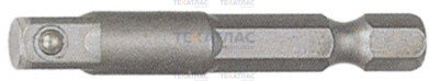 Licota BAD12100 Адаптер с шестигр. 1/4" на квадрат 1/4" 100 мм