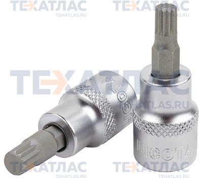 Licota H4RM10 Головка торцевая с вставкой spline 1/2" M10 L=55 мм