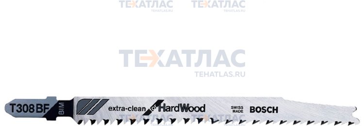 BOSCH 2608636568 Полотно пильное BOSCH Extraclean for Hard Wood Т308BF 117 мм, шаг 2.2 мм, (3 шт)