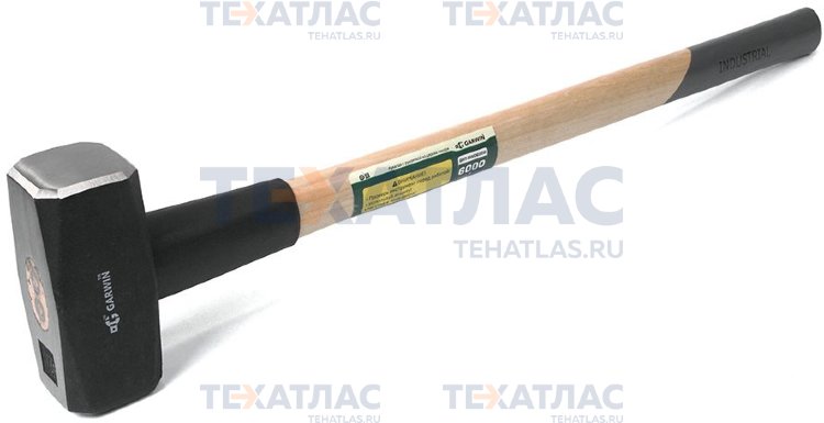GARWIN GHT-SW06000 Кувалда Garwin INDUSTRIAL с рукояткой из дерева гикори, 6 кг