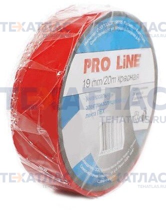 Pro Line 2077700044 Изолента ПВХ красная 19х20 6778 Pro-Line