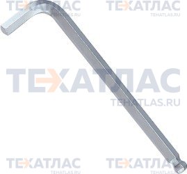 Force 76508L Ключ Г-обр. шестигран. с шаровид. наконеч. длинный 8 мм.