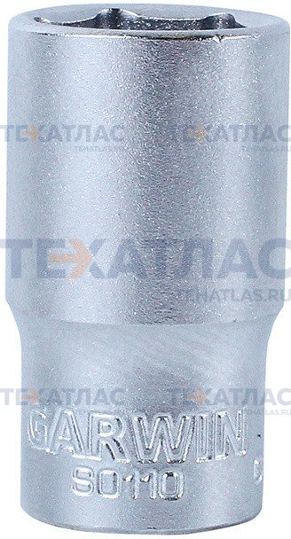 GARWIN S0112 Головка торцевая 6гр. 1/4" 12 мм GARWIN S0112 Головка торцевая 6гр. 1/4" 12 мм